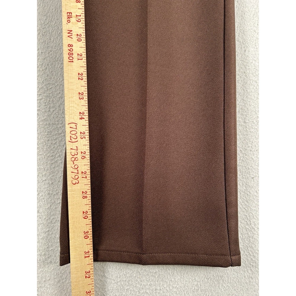 VTG Levi's Gold Tab Brown Polyester Flare Pants Mens Disco 70s USA VTG 38x31 - Picture 5 of 9